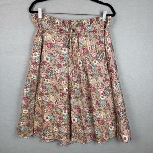 Vtg‎ Sarah K Skirt 18 Floral Midi Boho Hippie Cottage 70s Grandmacore Romantic